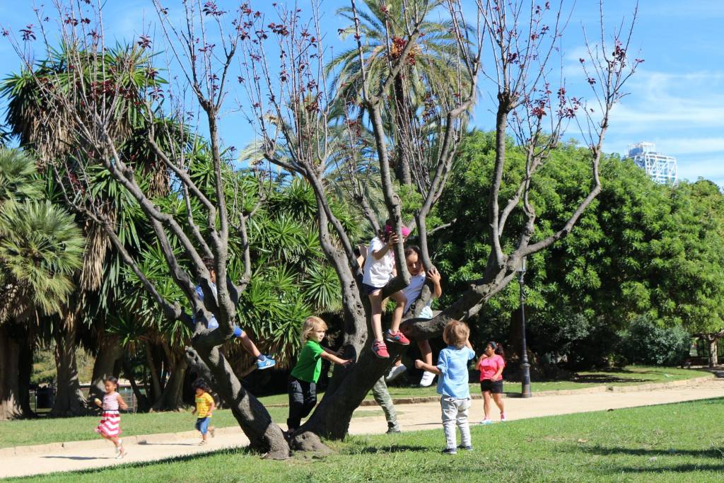 Parque-de-la-ciudadela-con niños