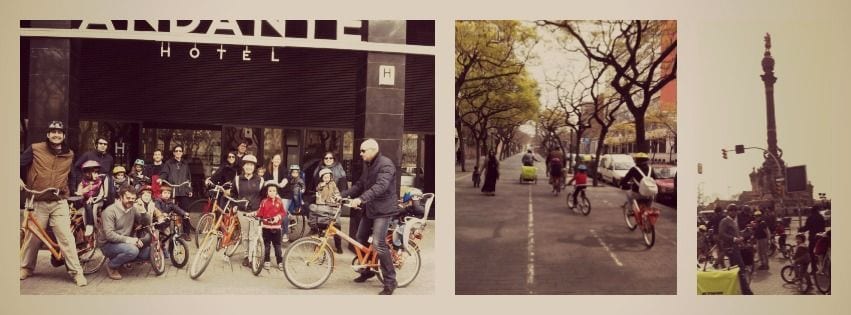 Child-friendly bike tour in Barcelona