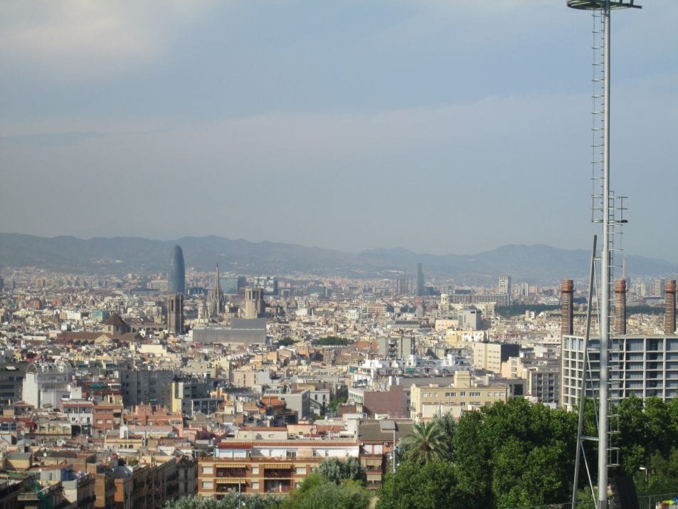 Vistas de Barcelona desde Montjuic