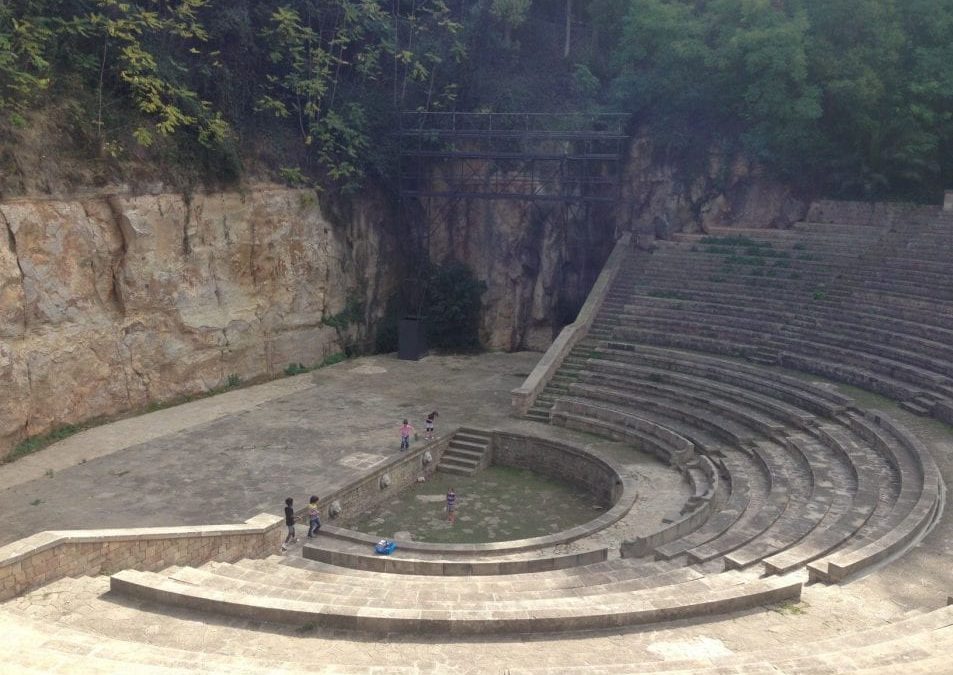 Picnic at the gardens of the Grec theatre
