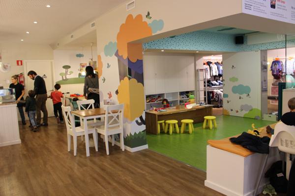 En Contacacau, a coffee shop to go with children