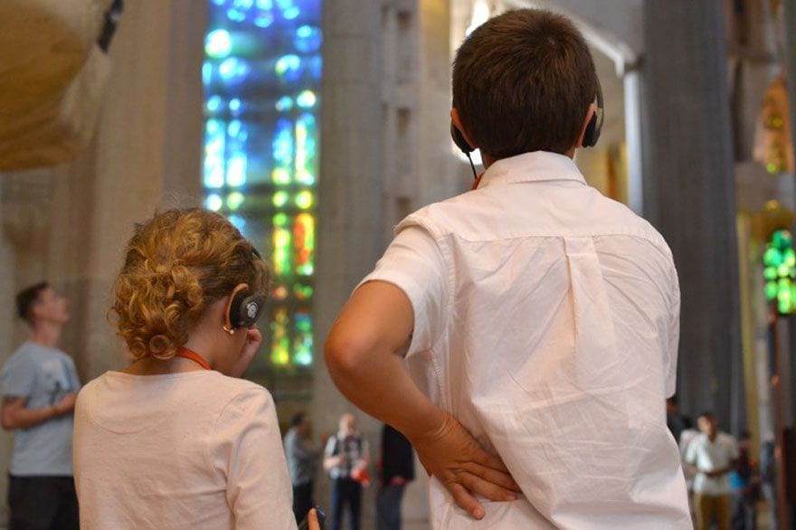 Visita infantil a la Sagrada Família